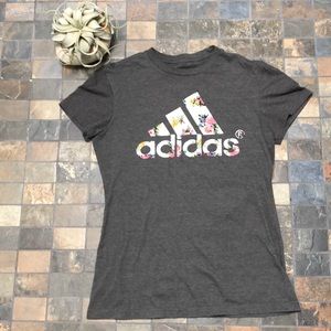 Floral patterned Adidas shirt